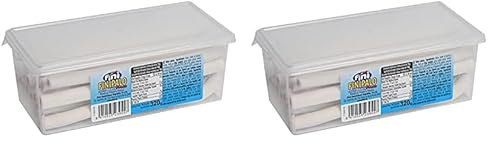 Finipalos Nata Fresa | Geles Dulces | Golosinas y Chuches para Fiestas y Regalos - 290 g (Paquete de 2)