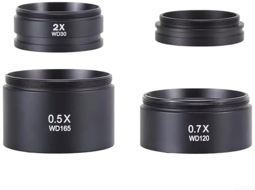 Entdecken Sie neue Detailtiefen mit dem 0 5X/0 7X Hilfsobjektiv für Trinokulare Binokular-Mikroskope (2,0X)