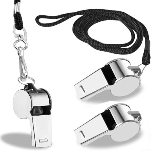 Lumi Zenva Sifflet 2 Pièces avec Balle Innovante pour Arbitre Signalisation Urgence Puissant Éducation Physique Enfants