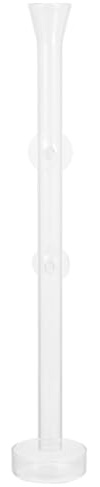 Gogogmee Tubo de Alimentación para Camarones y Peces de Vidrio Transparente 35 Cm con Bandeja de Alimentación Grande para Acuario Comedero Gambas