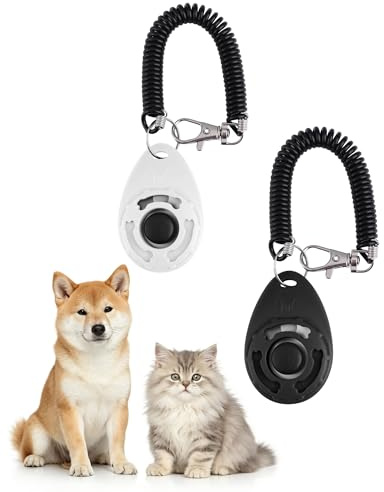 Acual 4 Clicker Perro Adiestramiento con Correa Grande para Perros y Gatos