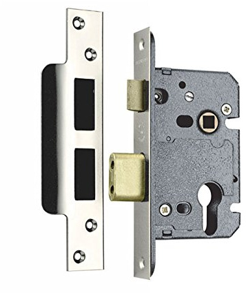 Euro Sash Lock Case with 57mm Backset in Satin Stainless Steel