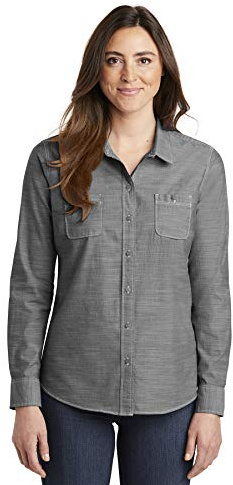 Port Authority Women's Slub Chambray Button-Down Shirt