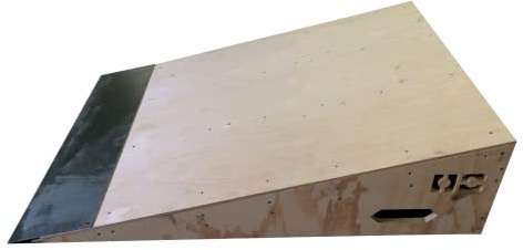 OC Ramps Wedge Bump Ramp - (3.17' W x 4' L x 12 H) Wood Skate Kicker Ramp - Great for Jumps, Catching Air and Launching Over Obstacles - Works for BMX, Scooters and Inline Skaters as Well.