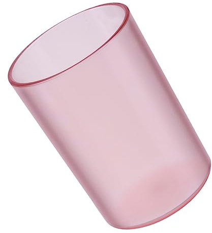 Zerodeko Gobelet Transparent Pour Brosse À Dents Tasse À Eau Et Élégante Pour Salle De Bain Mug Créatif Garçon Fille Et Adultes Rose