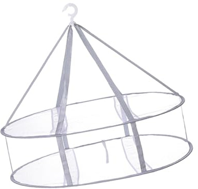 Sharplace Sweater Drying Rack, Collapsible Hanging Laundry Rack, Sweater Drying Net Multipurpose Mesh Net Hanger for Knitwear Towel, 2 layer