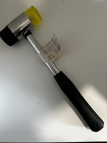 MARTELLO ANTIRIMBALZO, MARTELLO DI GOMMA DOPPIO LAVORO VETRO FINESTRA, MARTELLO DI NYLON CON TESTA ROTONDA (40 MM)