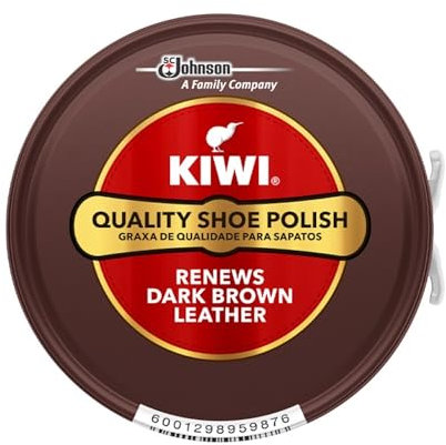 KIWI Shoe Polish, Dark Brown, 50ml