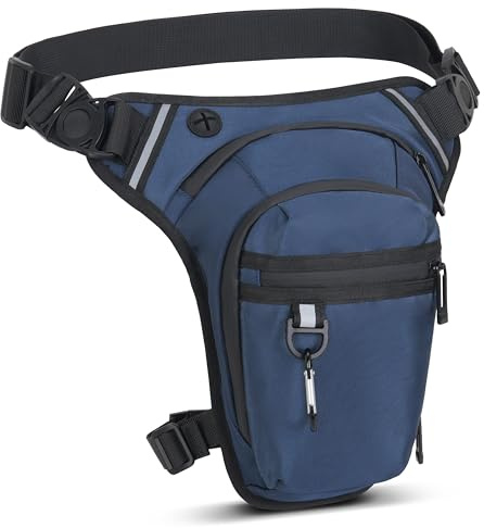 Sacoche de Jambe Moto, Étanche pour Cuisse, Tactique, Homme Femme, pour Course, Randonnée, Cyclisme, Pêche