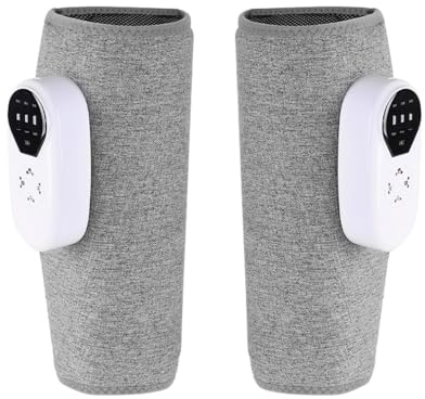 Masseur de jambes avec fonction chauffante, masseur sans fil pour mollet, 3 modes de chauffage et massage par vibration, taille réglable, minuterie de 20 minutes, pour soulager la douleur et la