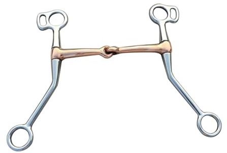 rongweiwang Bocado de carrillera Completo para Entrenamiento de Caballos, Que Proporciona Control y Comodidad para el Caballo y el Jinete en Deportes ecuestres. Bocado de Cobre de