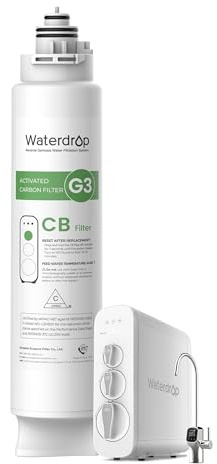 Waterdrop WD-G3-N3CB Filter, 1-Year Lifetime, Replacement for WD-G3-W Reverse Osmosis System (Package May Vary)
