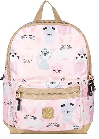 Pick & Pack Unisex Kindergarten, Recyceltes Polyester, Coole Rucksack für Kinder mit Style und Funktionalität Sweet Animal Backpack L/Pink