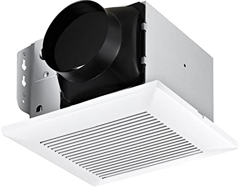 JOEAONZ Bathroom Exhaust Fan 110 CFM Very Quiet with Matel Housing, Ceiling Mount Ventilation Fan Large Air-flow Capacity, Energy-Saving Household Bath Vent Extractor, White Plastic Grille