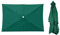 WMYYLX Replacement Parasol Canopy, Rectangular Garden Parasol Canopy Cover, 3X2m Replacement Umbrella Fabric, 6 Ribs for Garden, Patio Umbrella (Green)