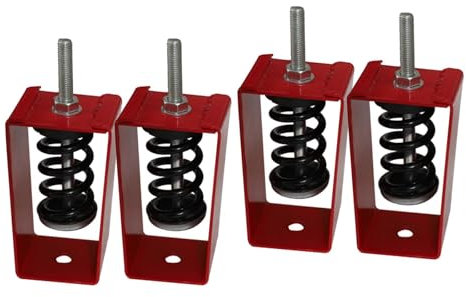 harayaa 4 Pieces Ceiling Spring Vibration Isolator Hangers Shock Absorber Metal Anti Vibration Damper for Home Theater Bedroom Studio, 10 to 20kg