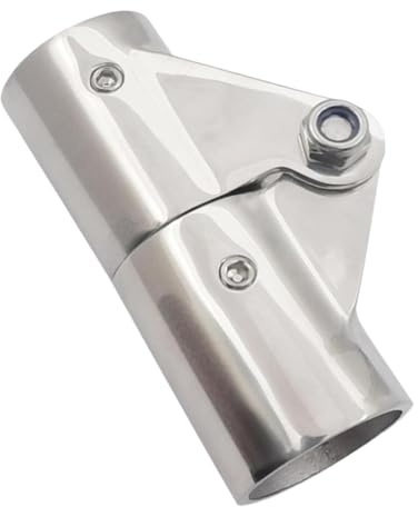 DimyFew Conector de Tubería Marina, Conector de Tubería de Acoplamiento Giratorio Plegable, Repuesto para Mástiles, Pabellones Plegables Y Astas de Bandera, Perno de 25 Mm