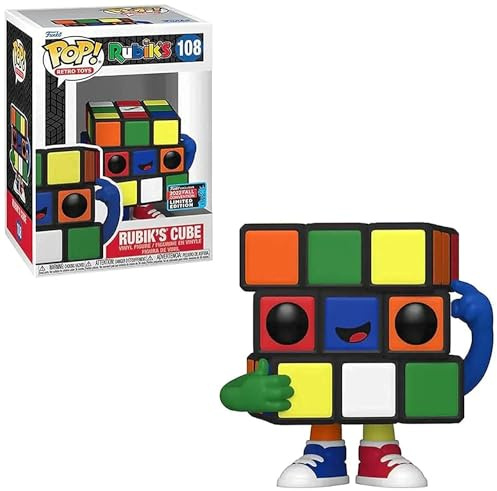 Funko Pop! Retro Toys: 2022 Rubik's Cube Convention Exclusive Puzzle Cube Vinyl Multicolor Figure #108