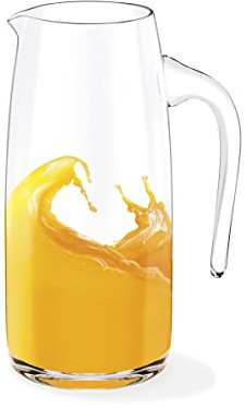 Wilmax Glaskrug 1000 ml | Wasserkrug | Glas-karaffe | Wasserkanne | Glaskaraffe | Weinkaraffe | Glaskanne | WasserKaraffe | Teekanne | Geschenkbox | Transparent | 1 Stück |