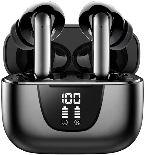 Bluetooth Kopfhörer, Kopfhörer Kabellos Bluetooth 5.3 In Ear Kopfhörer mit 4 ENC Mikrofon, 2023 Neue Kabellose Kopfhörer Noise Cancelling Earbuds mit 56H Deep Bass, USB-C, IP7 Wasserdicht Ohrhörer1