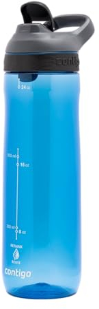 Contigo Cortland Autoseal Water Bottle | Large 720ml BPA Free Drinking Bottle | Sports Flask | Leakproof Drink Bottle | Ideal for School, Gym, Bike, Running, Hiking