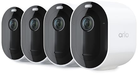 Arlo Pro 5S - Wireless Security Camera 2K HDR - 4 Cameras, White