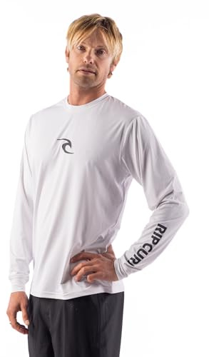 Long Sleeve Rashguard - UPF 50+ Sun Protection Surf Shirt, Loose Fit Rash Vest