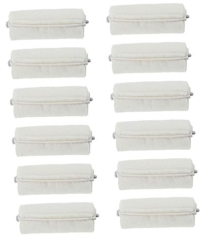 CANIGHT 12piezas Rodillos De Cabello De Algodón Para Perms y De Aislantes Térmicos Para Cabello Profesionales De Peluquería