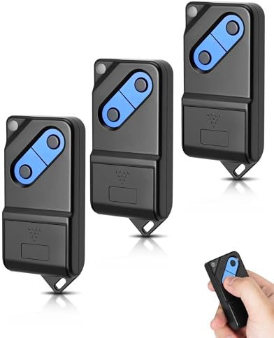 3pcs Telecommande Portail TM2 433 DS - 2 canaux - 433 MHz - Télécommande de Rechange pour ouvre-Porte de Garage