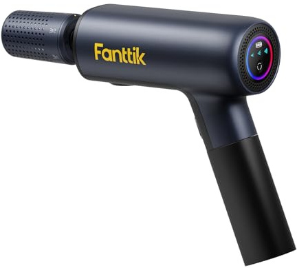 Fanttik NB10 Flip Portable Pressure Washer Gun, Foldable Cordless Pressure Washer Sprayer, Multi-Scenario Compatibility, 5-in-1 Nozzle, HD LED Display and Type-C Charging, for Patio, Camping, Bicycles