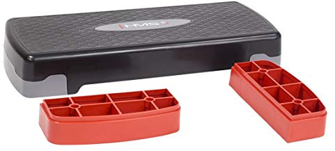 HMS Unisex Aerobic Step, 17-44-008, 5907695587357, Rot/Schwarz, Einheitsgröße