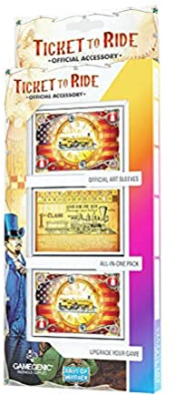 Gamegenic | 152 Card Sleeves Ticket to Ride USA | Board Game | Accessories