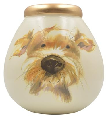 Pots Of Dreams Save And Smash Ceramic Money Box Savings Bank - Dog Into The Wild