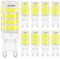 8 Pezzi G9 Lampadine LED, Bianco Freddo 5W 6000K 500LM Equivalente 40W Lampada Alogena, 220-240V Angolo a fascio 360 °, Non Dimmerabile, lampadina g9 led per Soggiorni, Camere da Letto, Corridoi