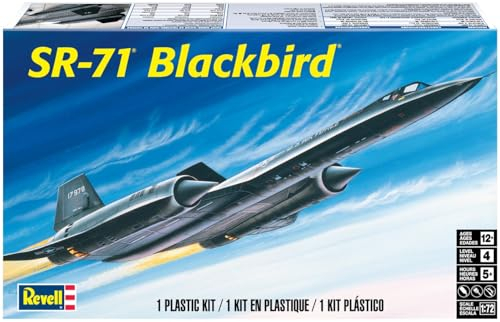 Revell 15810 SR-71A Blackbird detailgetreuer Modellbausatz, Flugzeugbausatz 1:72