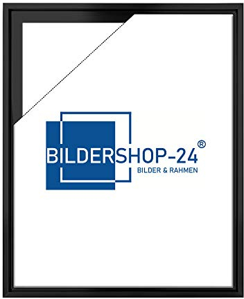 Bildershop-24 Schattenfugenrahmen mit Schattenfuge Lemgo Rahmen für Keilrahmenbilder und Leinwände 50 X 70cm Schwarz (matt)