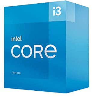 Intel Core i3-10100 Desktop Processor 4 Cores up to 4.3 GHz LGA1200 (Intel 400 Series Chipset) 65W, Model Number: BX8070110100
