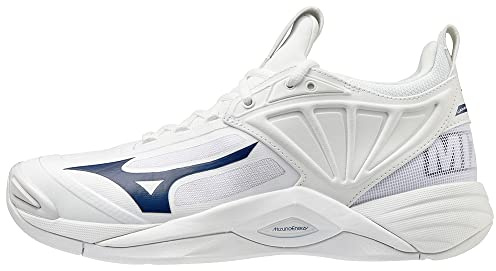 Mizuno Women's Wave Momentum 2 | Women's Indoor Volleyball Shoe | Black/Silver | US Women's 9.5