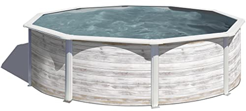 Gre KIT460N Finnland Stahlpool, rund, freistehend, für den Garten, 460 x 120 cm