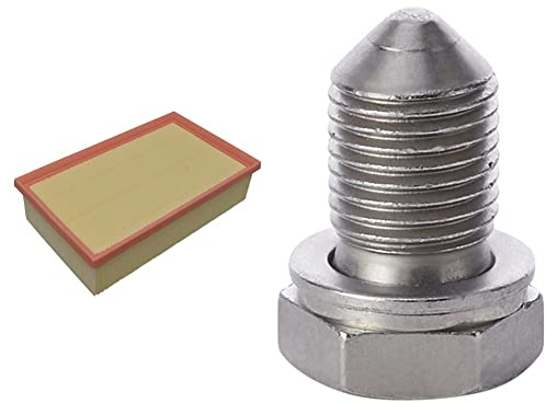 febi bilstein 100468 Luftfilter, 1 Stück & 48871 Ölablassschraube mit Dichtring, 1 Stück