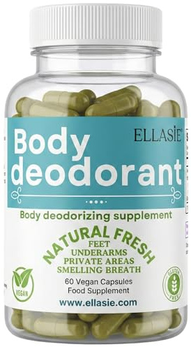 Internal Deodorant Supplement – Full Body Deodorizer for Gut Health, Skin Health, Detox & Digestion Support – Natural Odor Control Chlorophyll Pills for Head-to-Toe Freshness | 60 Capsules