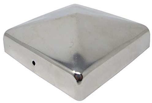 6 x Pfostenkappe Pyramide Edelstahl poliert für 90er Pfosten Pyramidenform Abdeckkappe Pfostenabdeckung von SO-TOOLs®