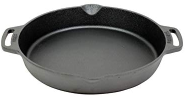 Valhal Outdoor Pfanne ø30cm - Gusseisen - Zwei Griffe, Ausgüsse