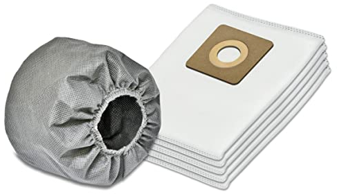 Invest - Staubsaugerbeutel Ersatz, Filtertüten Beutel Kompatibel mit BOSCH AdvancedVac 20, UniversalVac 15 - Weiß, 5 Stück