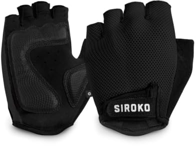 SIROKO - Guantes de Ciclismo Aero Black - L - Negro