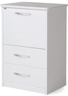 Linea Azzurra Mobile con Asse da Stiro Pieghevole Mobile da Stiro in Legno Nobilitato Melaminico 89x57x44 cm con Cassetti Contenitori e Ruote Made in Italy