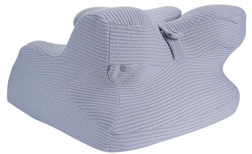 Wakects Almohada Viscoelástica, Almohada Ortopédica, Almohada para el Dolor de Cuello, Almohada de Lectura Hecha de Espuma Viscoelástica, Altura Ajustable para Personas Que Duermen de
