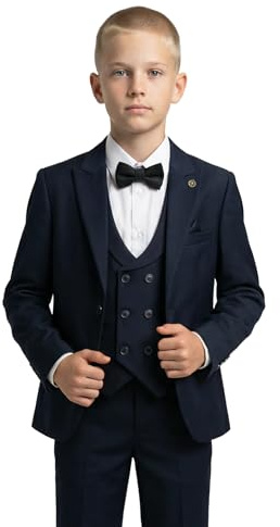 SIRRI Formell 5-delad smal kostym för barn, perfekt för bal och speciella tillfällen, från 1 till 16 år.