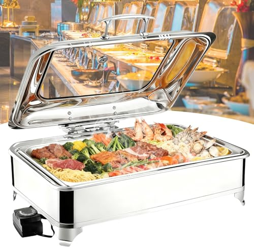 VFDZ Chafing Dish Buffet Elettrico Temperatura Regolabile 30-85℃(FULL PAN)