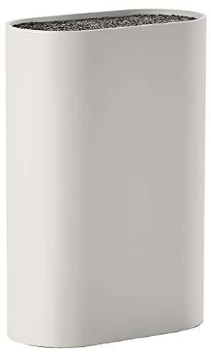 Zone Denmark Singles Messerblock ohne Messer, Knife Block, Messerhalter, Messerständer, Aufbewahrung von allen Messern, 17 x 9 cm, Höhe 24 cm, Warm Grey (Grau)
